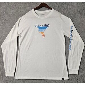 Birddogs Long Sleeve‎ Graphic Cotton Shirt White Logo Men's Size Large